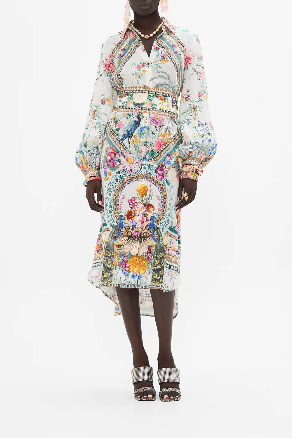 High Low Midi Shirt Dress - Plumes And Parterres