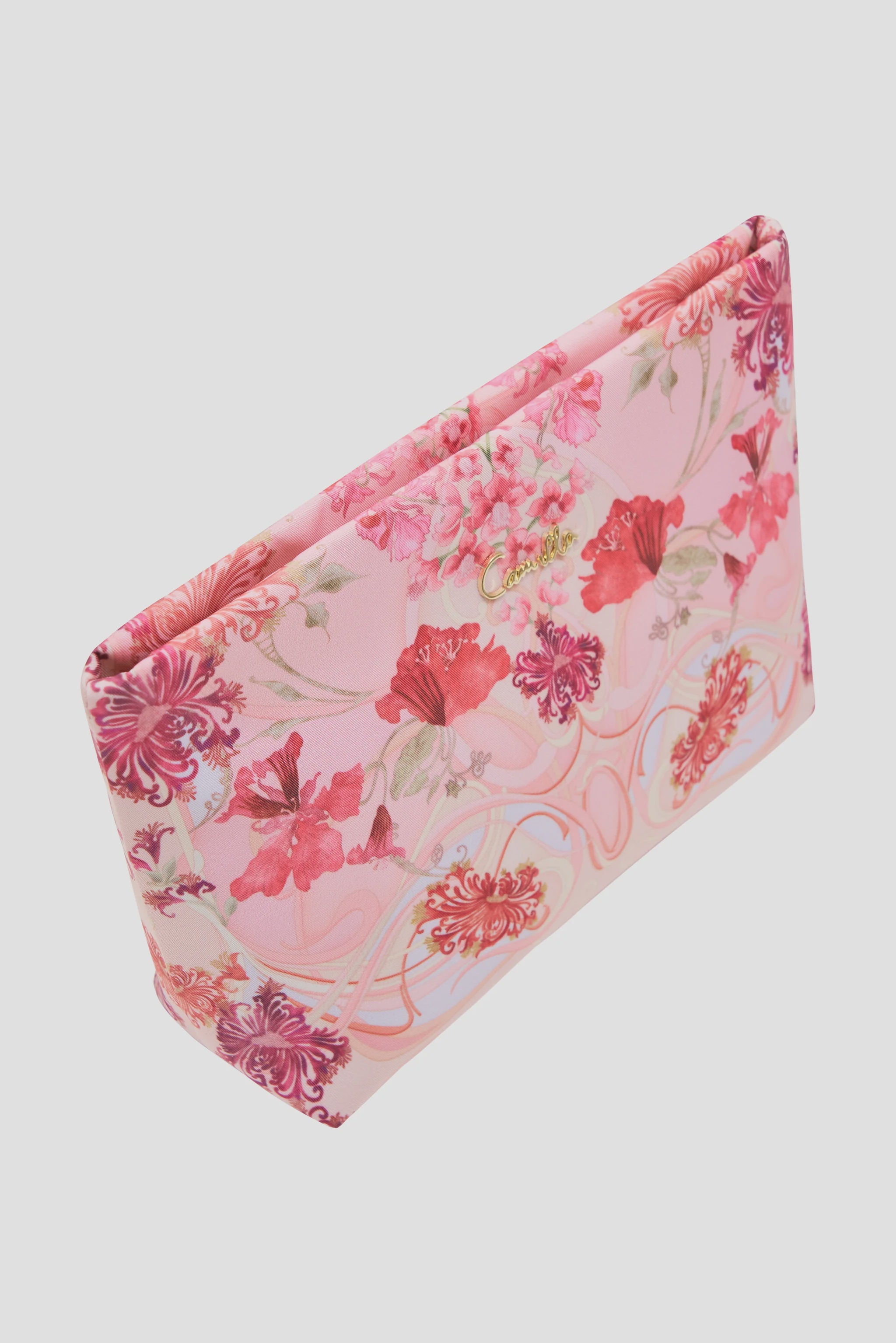 Small Makeup Clutch - Blossoms and Brushstrokes