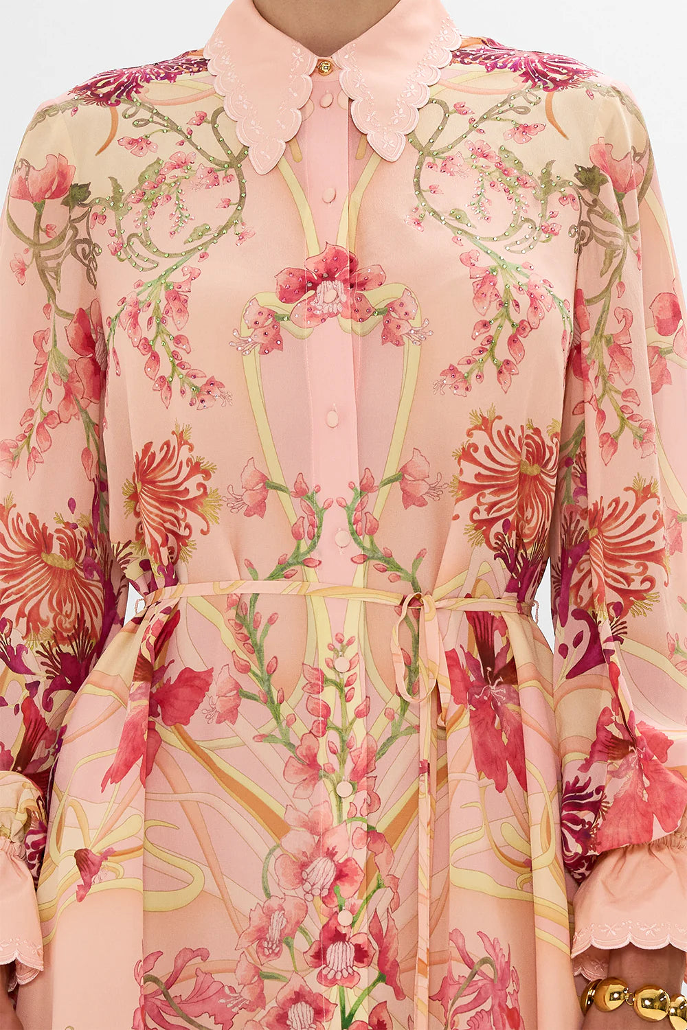 Shift Shirt Dress - Blossoms and Brushstrokes