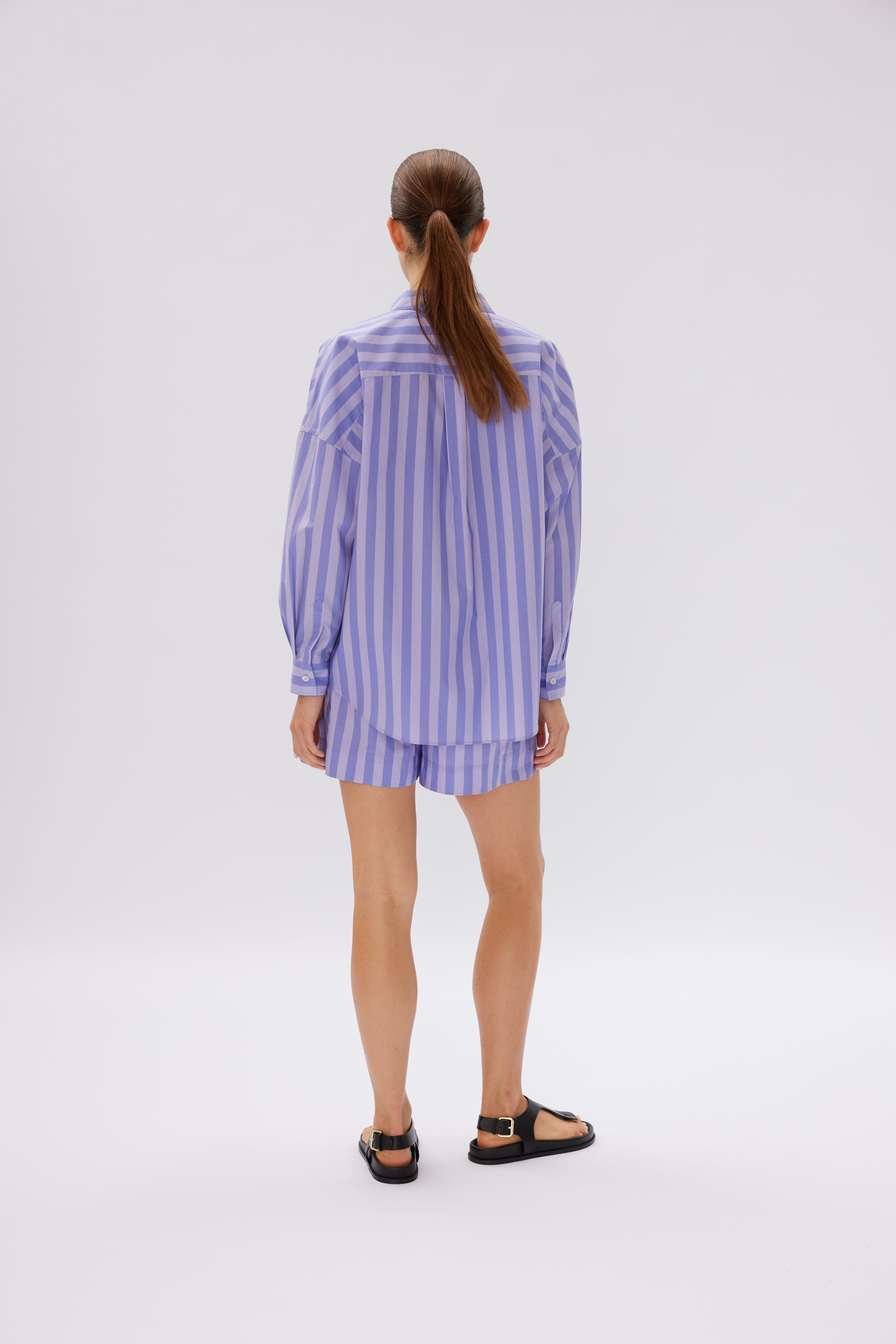 Chiara Shirt Stripe - Violet Light/UVA