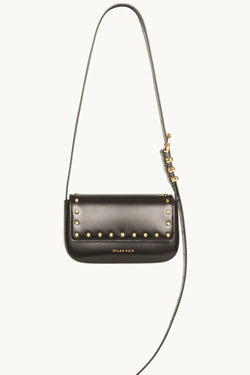 The Delilah Studded Bag - Black/Warm Gold