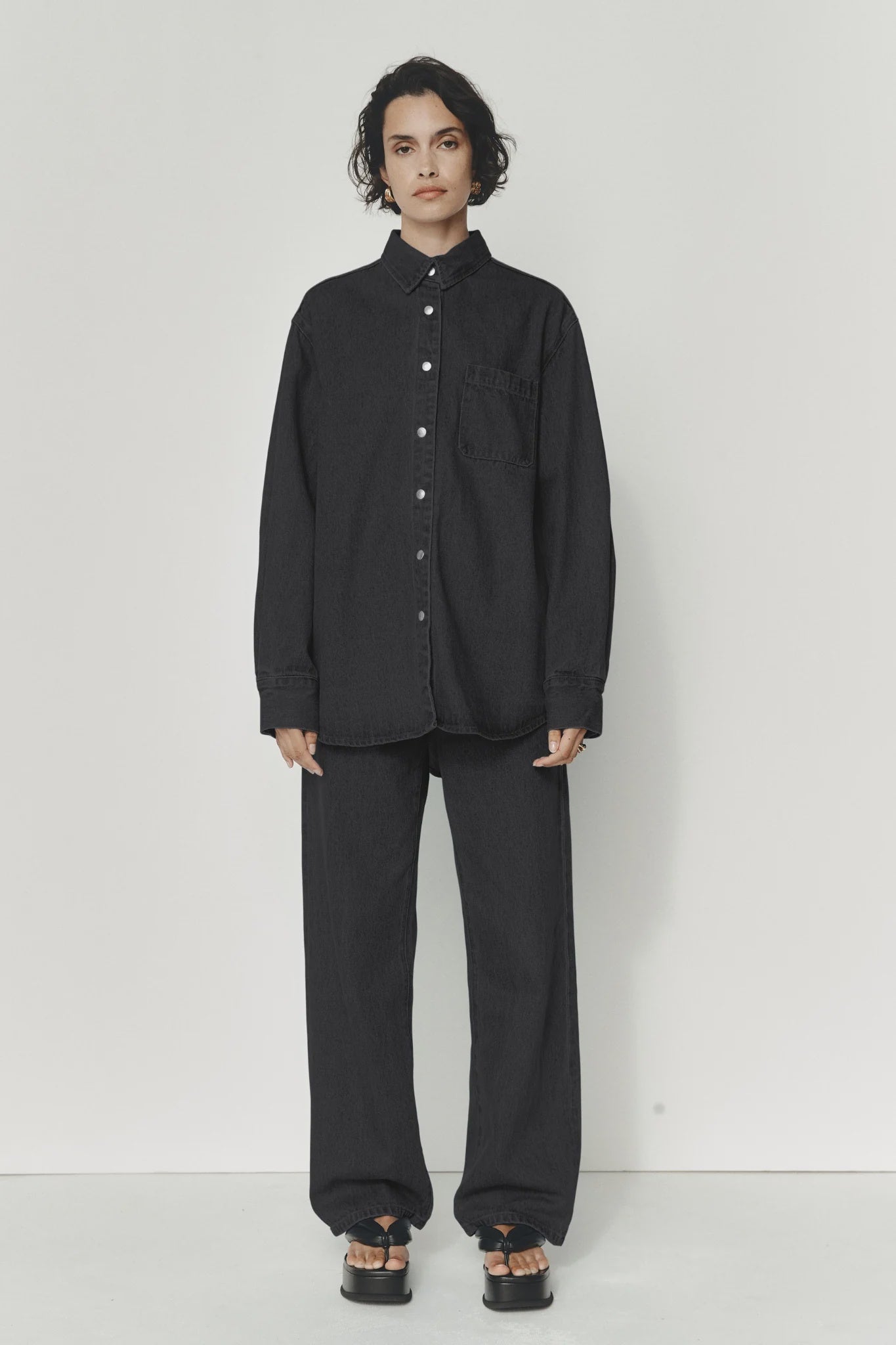Alfalfa Shirt - Washed Black