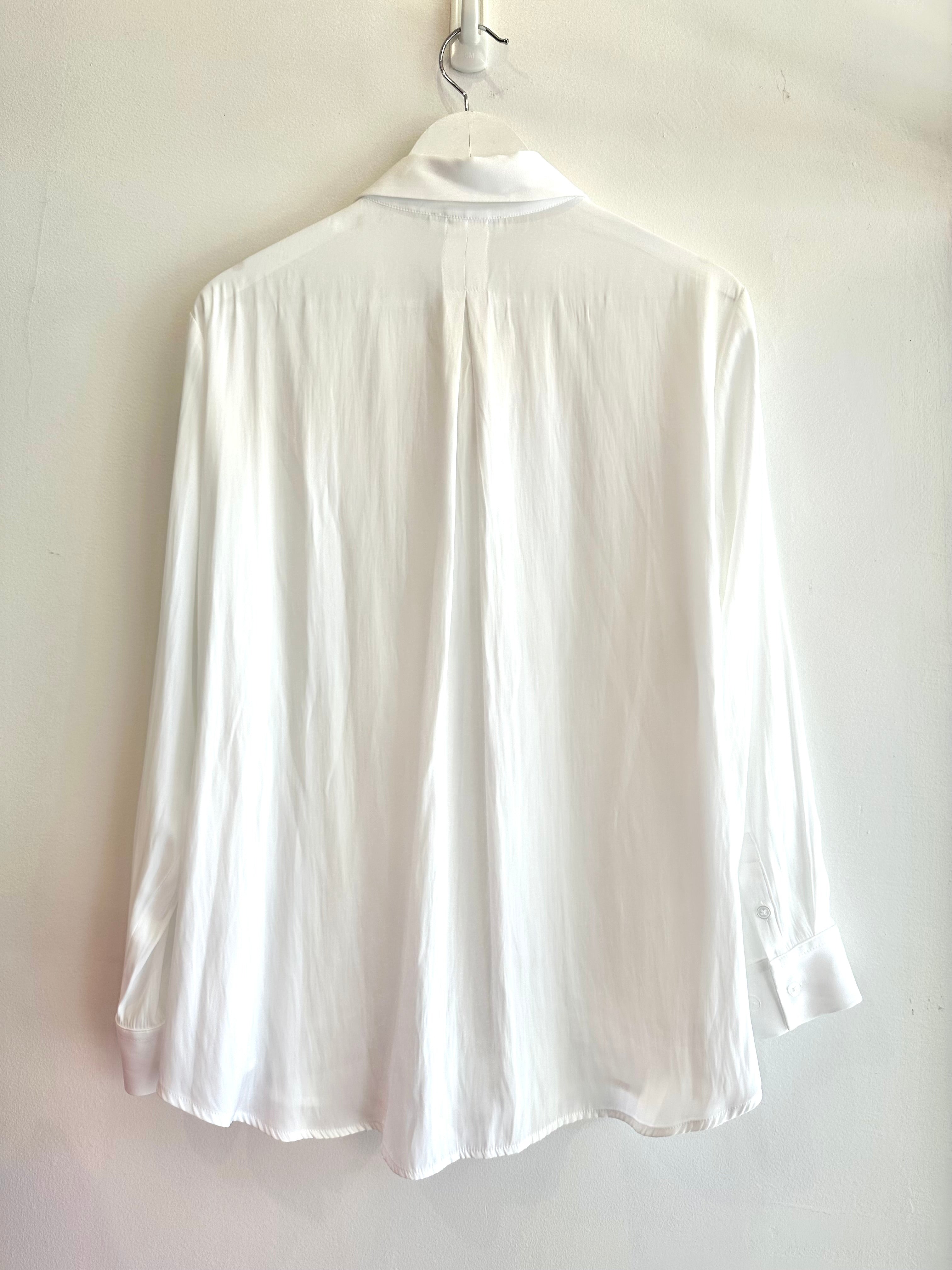 Zip Front Shirt - White