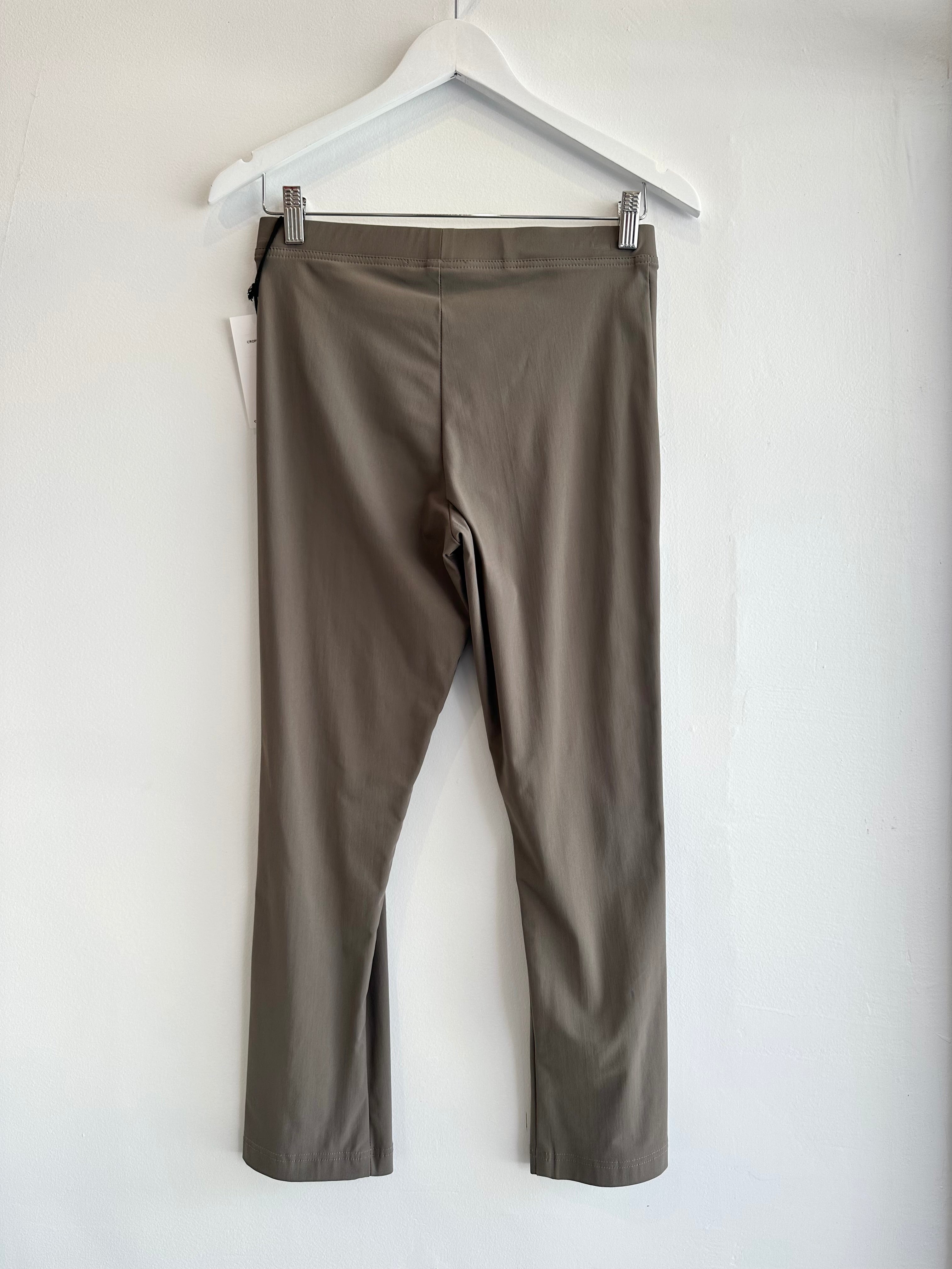 Cropped Slim Pant Scuba - Mocha