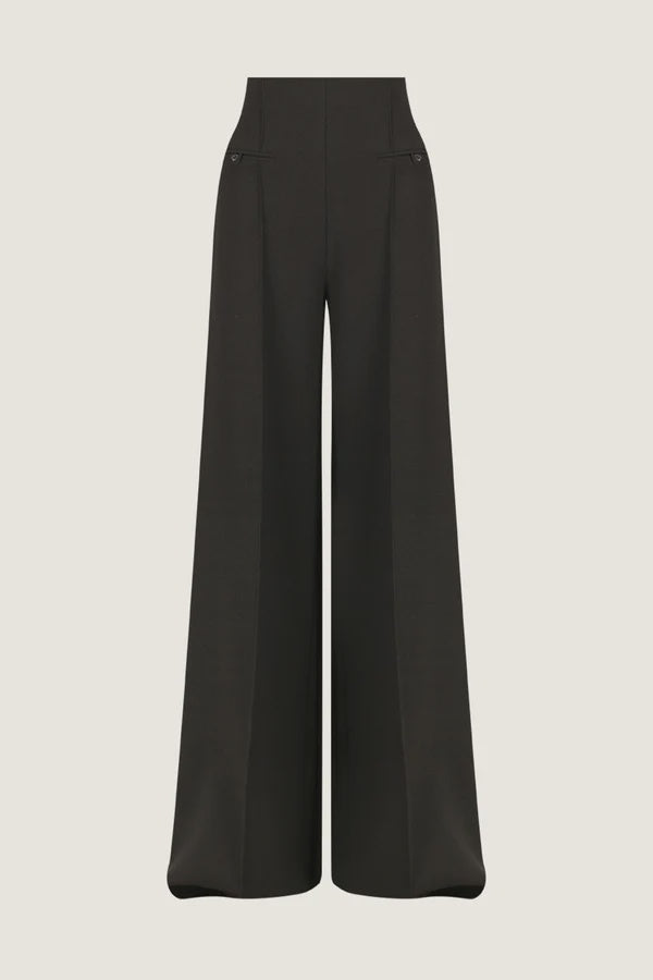 Amura High Waisted Wide Leg Pant - Black