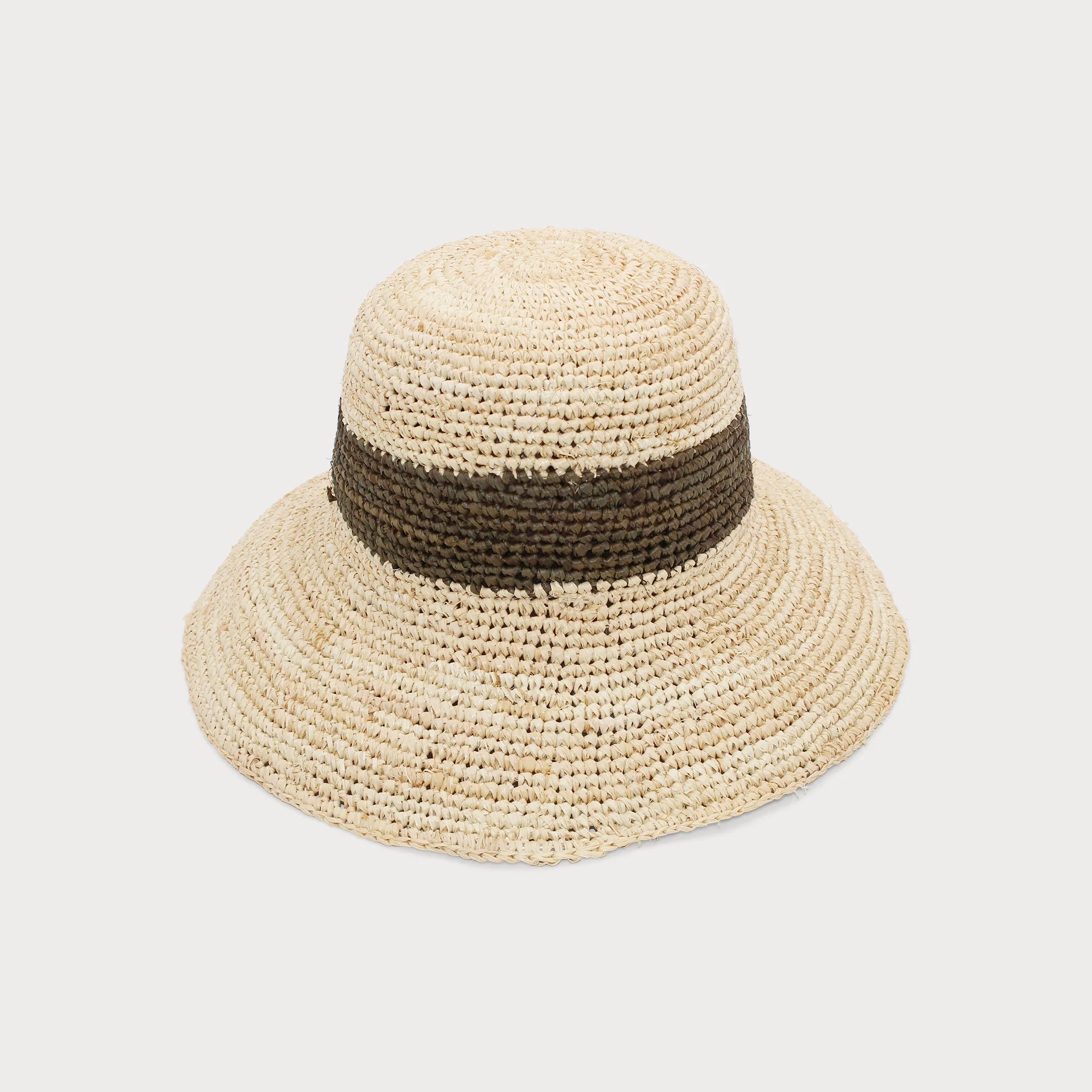Hellie Crochet Bucket Hat - Natural
