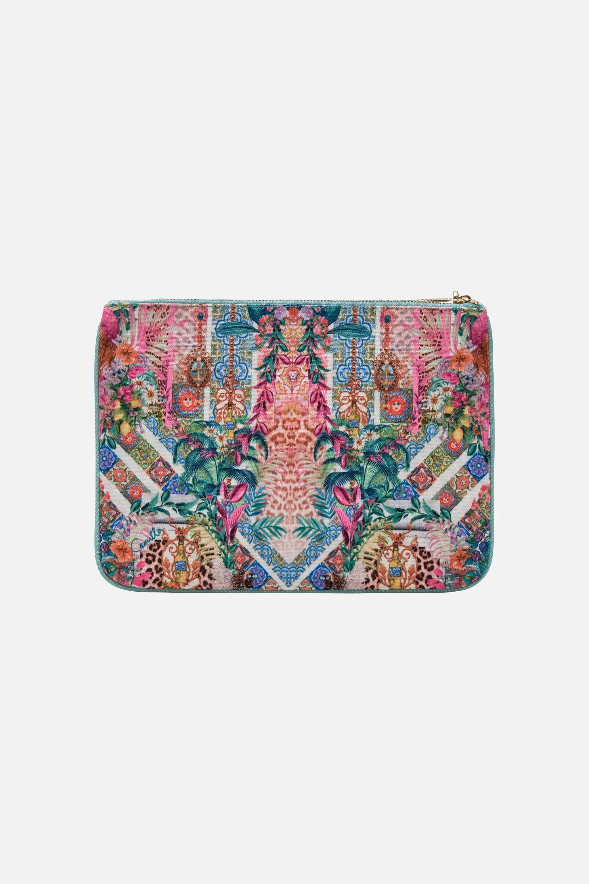 Small Canvas Clutch - Flowers of Neptune
