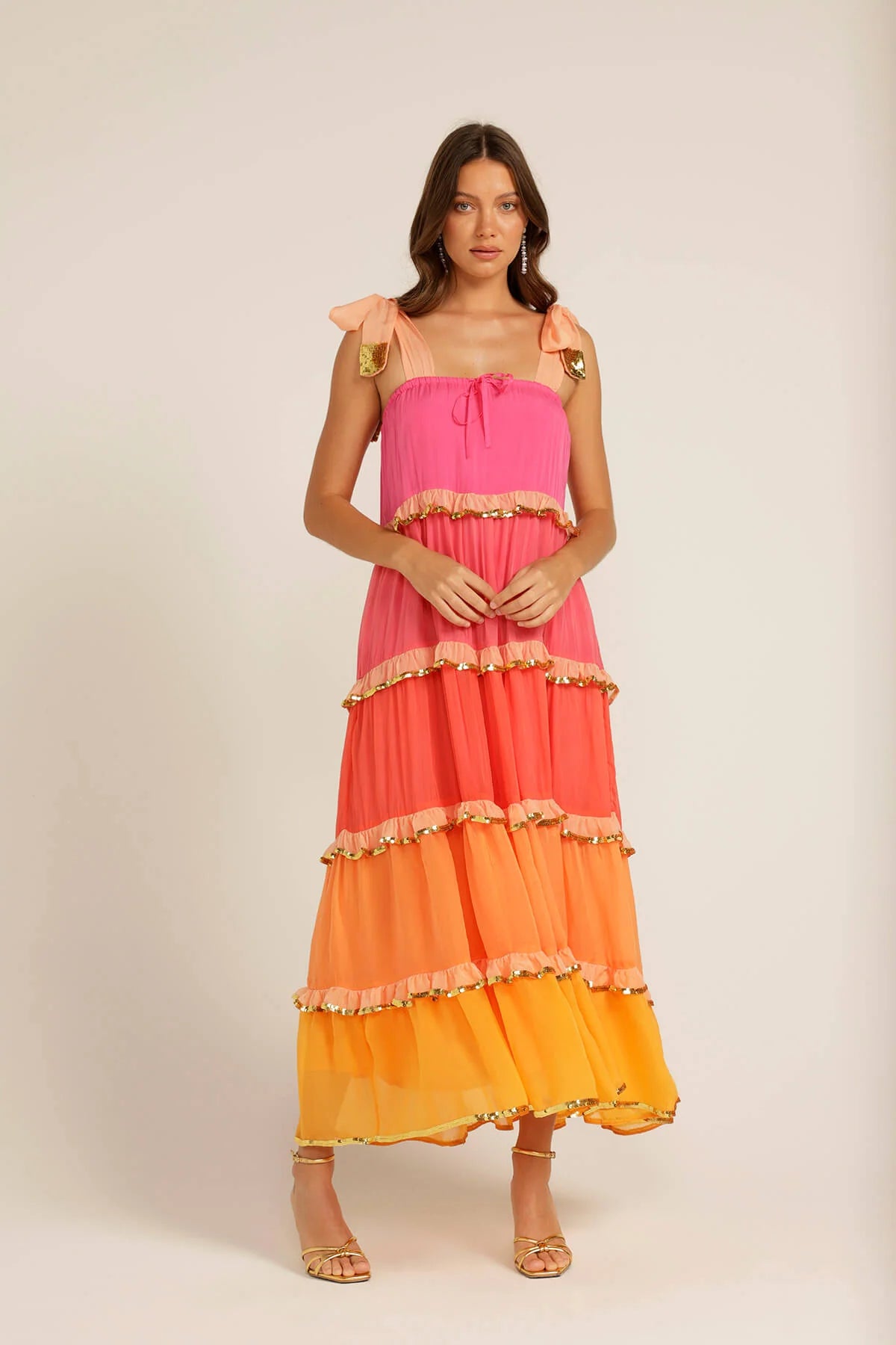 Coloured Sands Scallop Dress