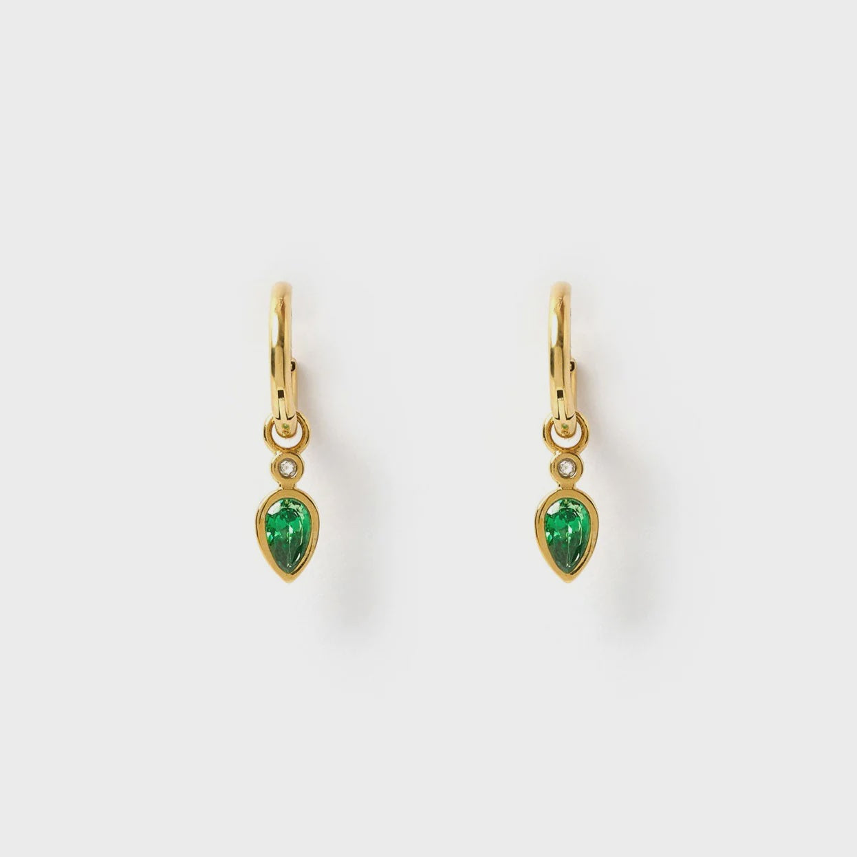 Daisy Earrings - Emerald