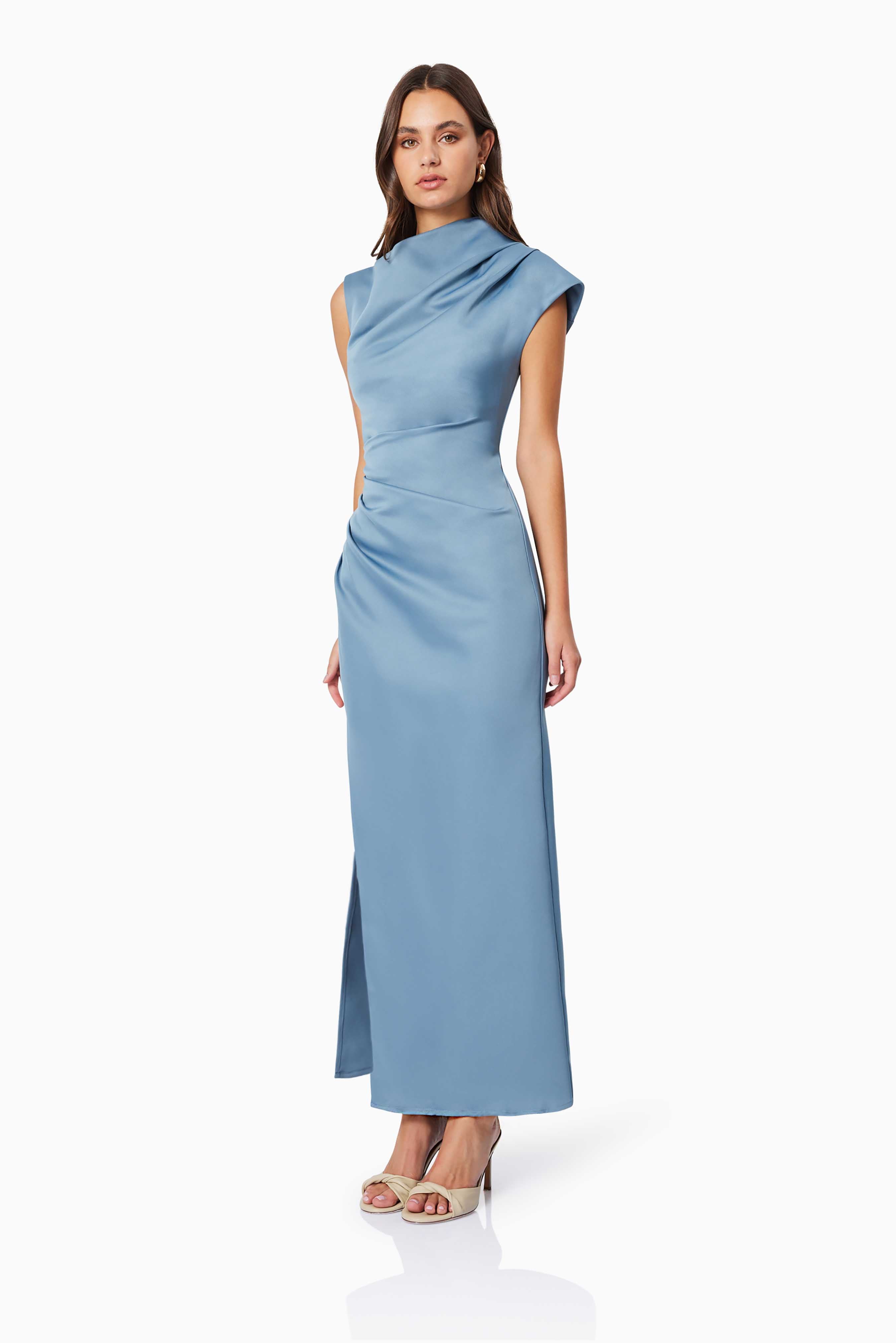 Coralie Maxi Dress - Steel Blue