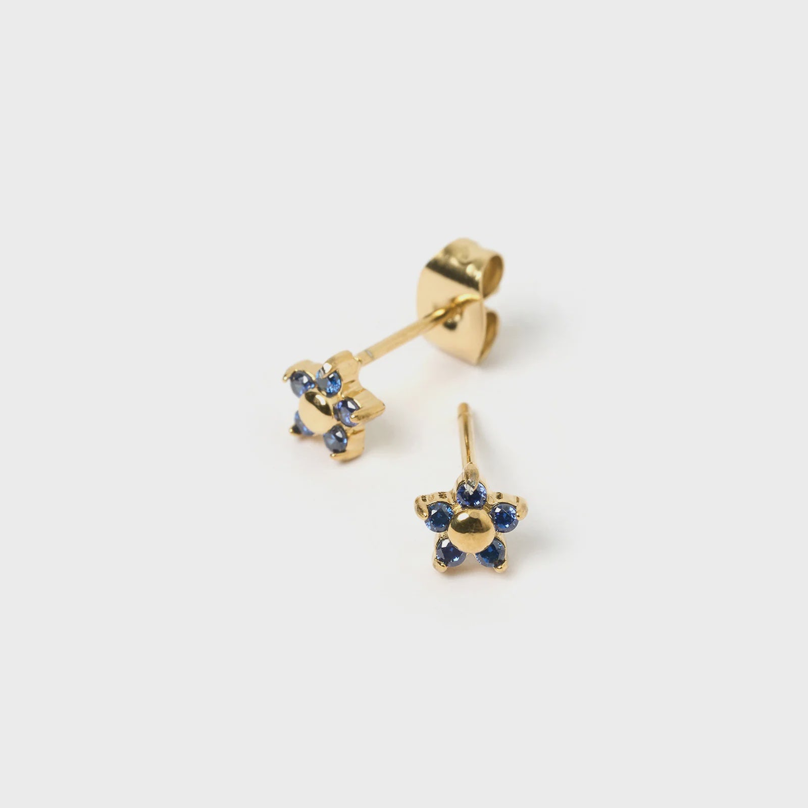 Gardenia Studs - Sapphire