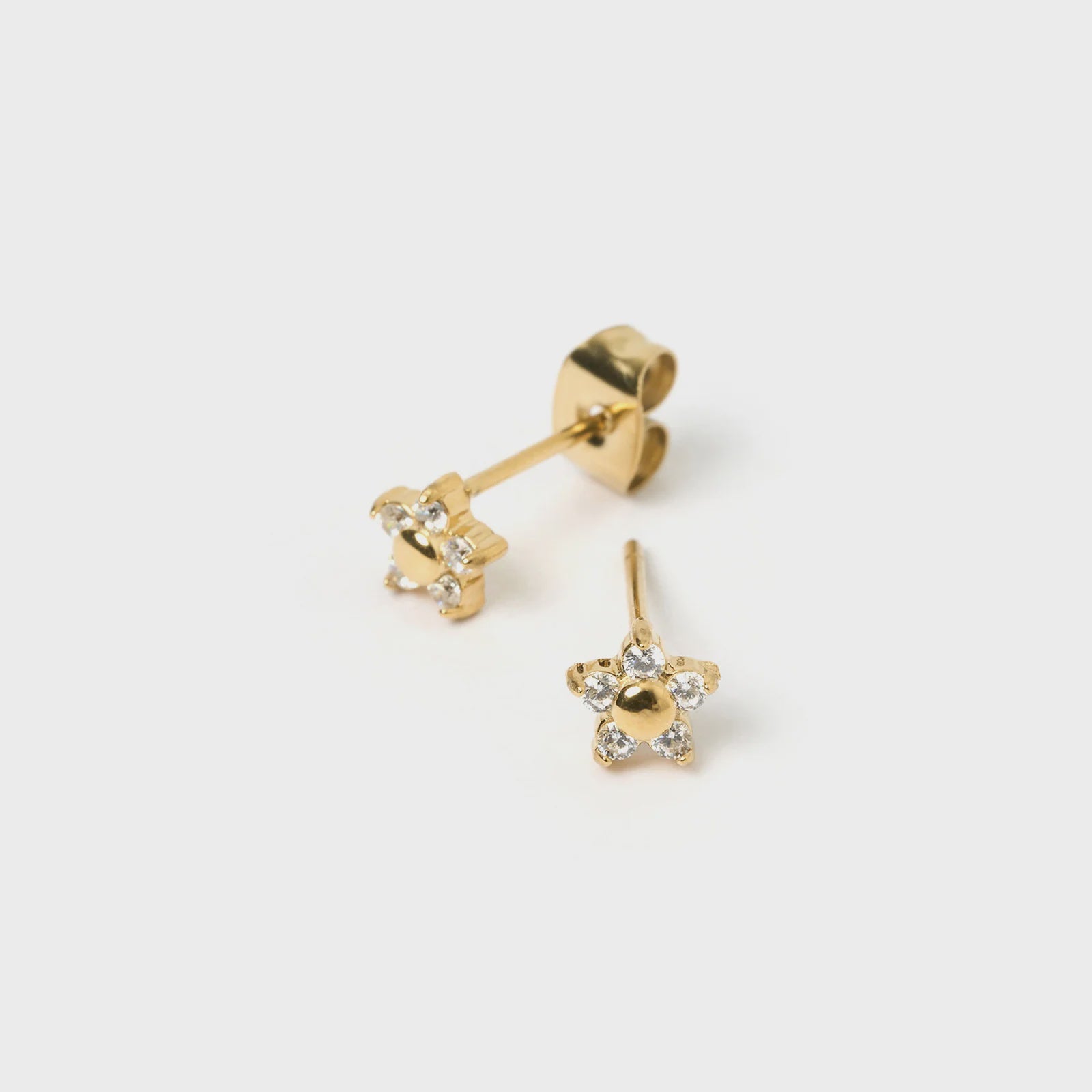 Gardenia Studs - Stone