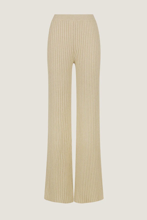 Livia Straight Leg Pant - Champagne