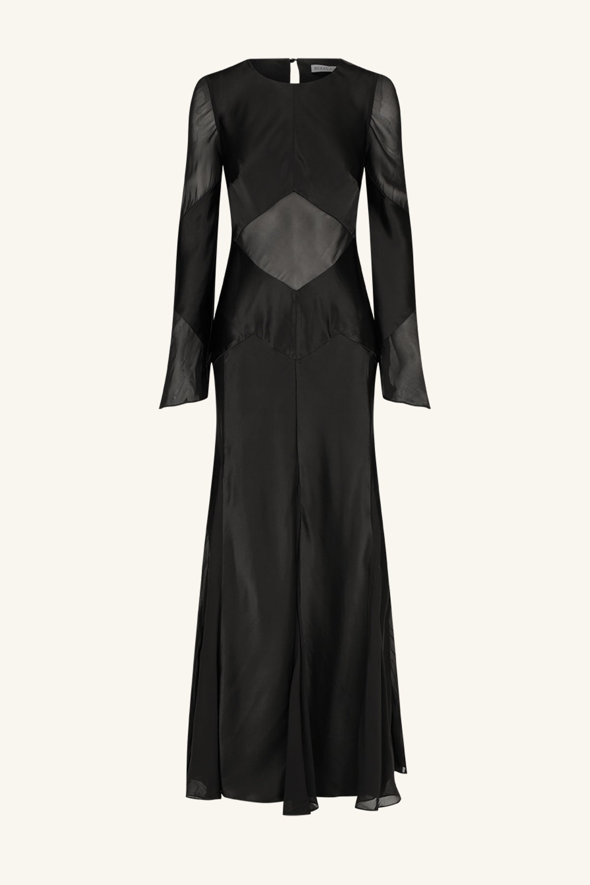 Moraya Godet Maxi Dress - Black