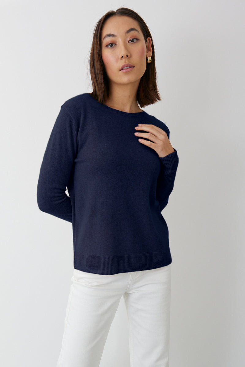 Essential Crew Knit - French Navy