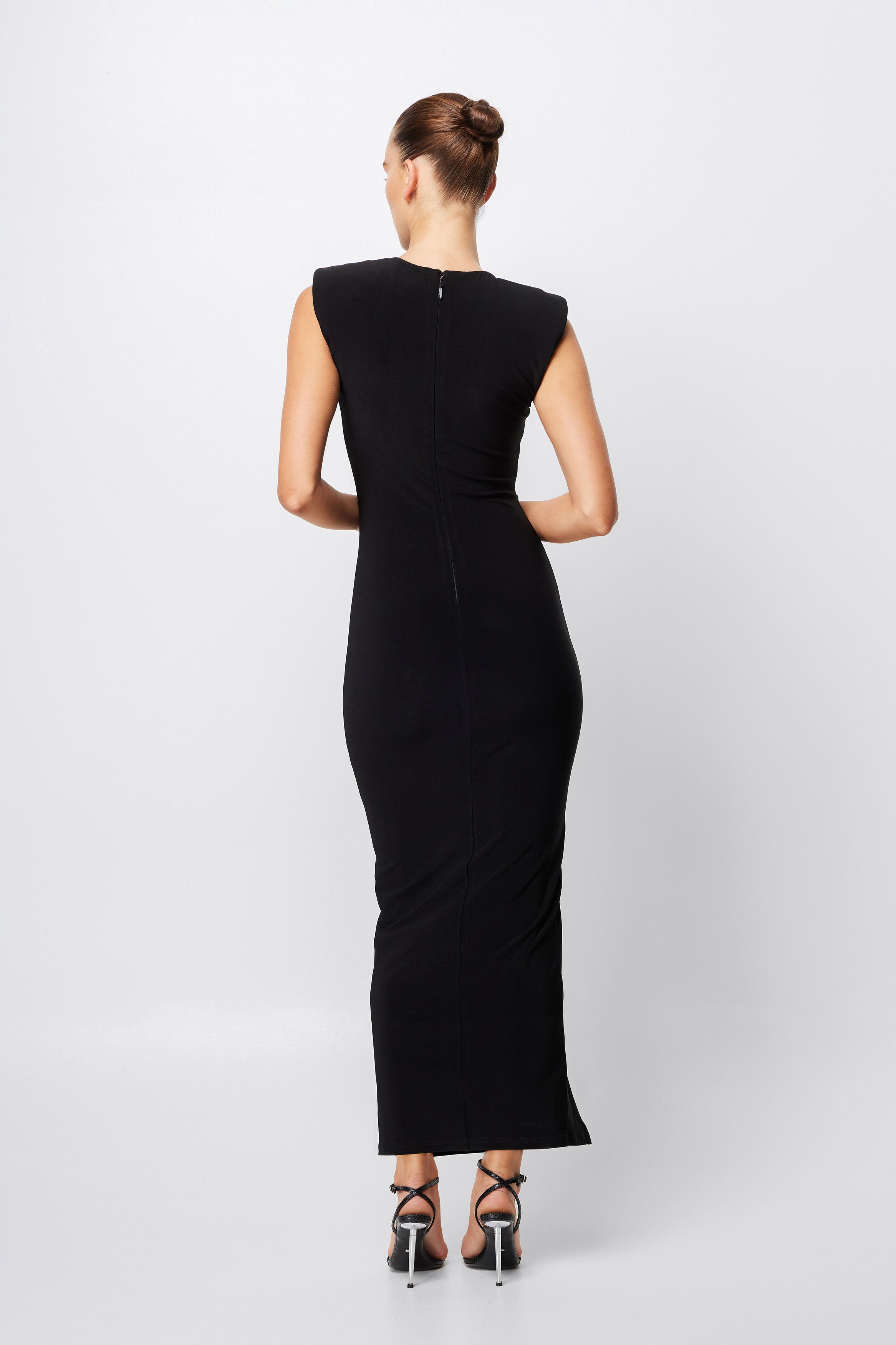 The Ulterior Motive Midi Dress - Black