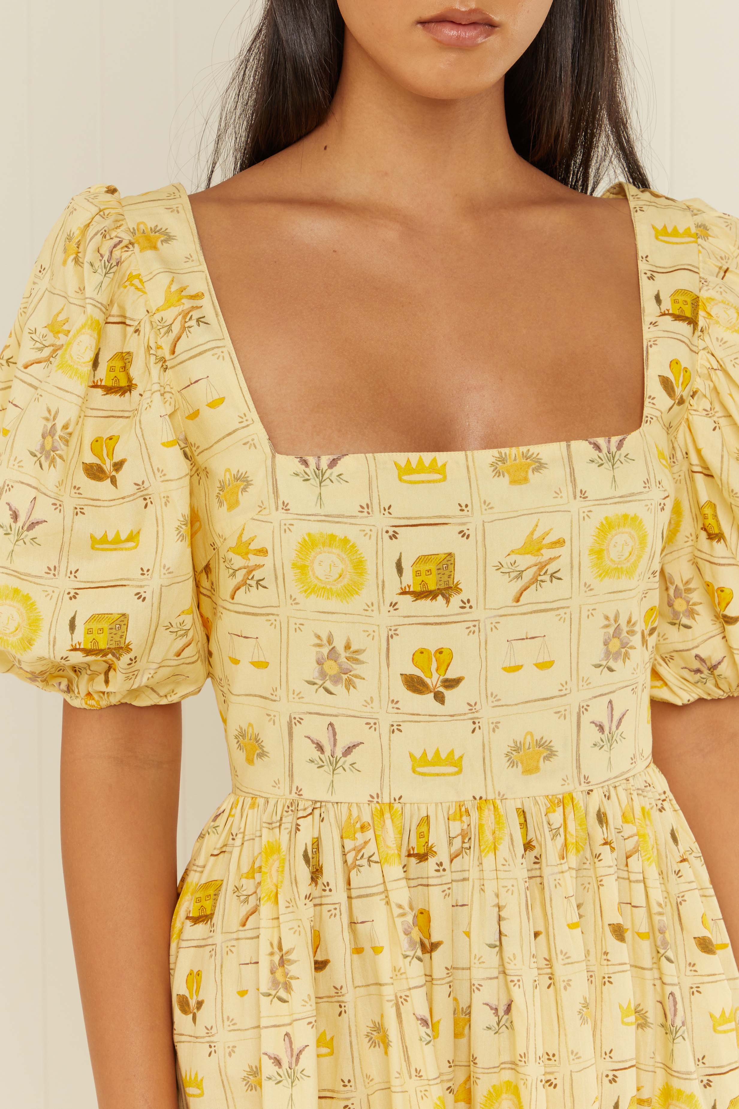 Lola Dress - Amarilla Tile