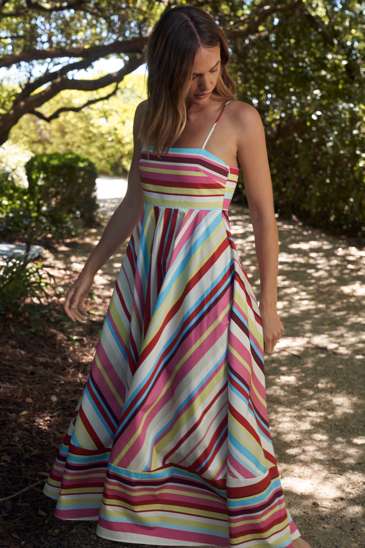 Rue Dress - Monarch Stripe