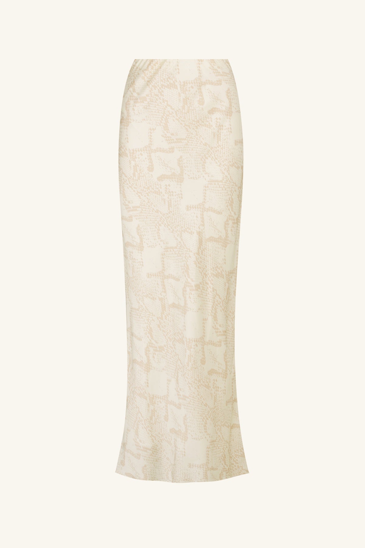 Medina Bias Cut Maxi Skirt - Cream/Bone