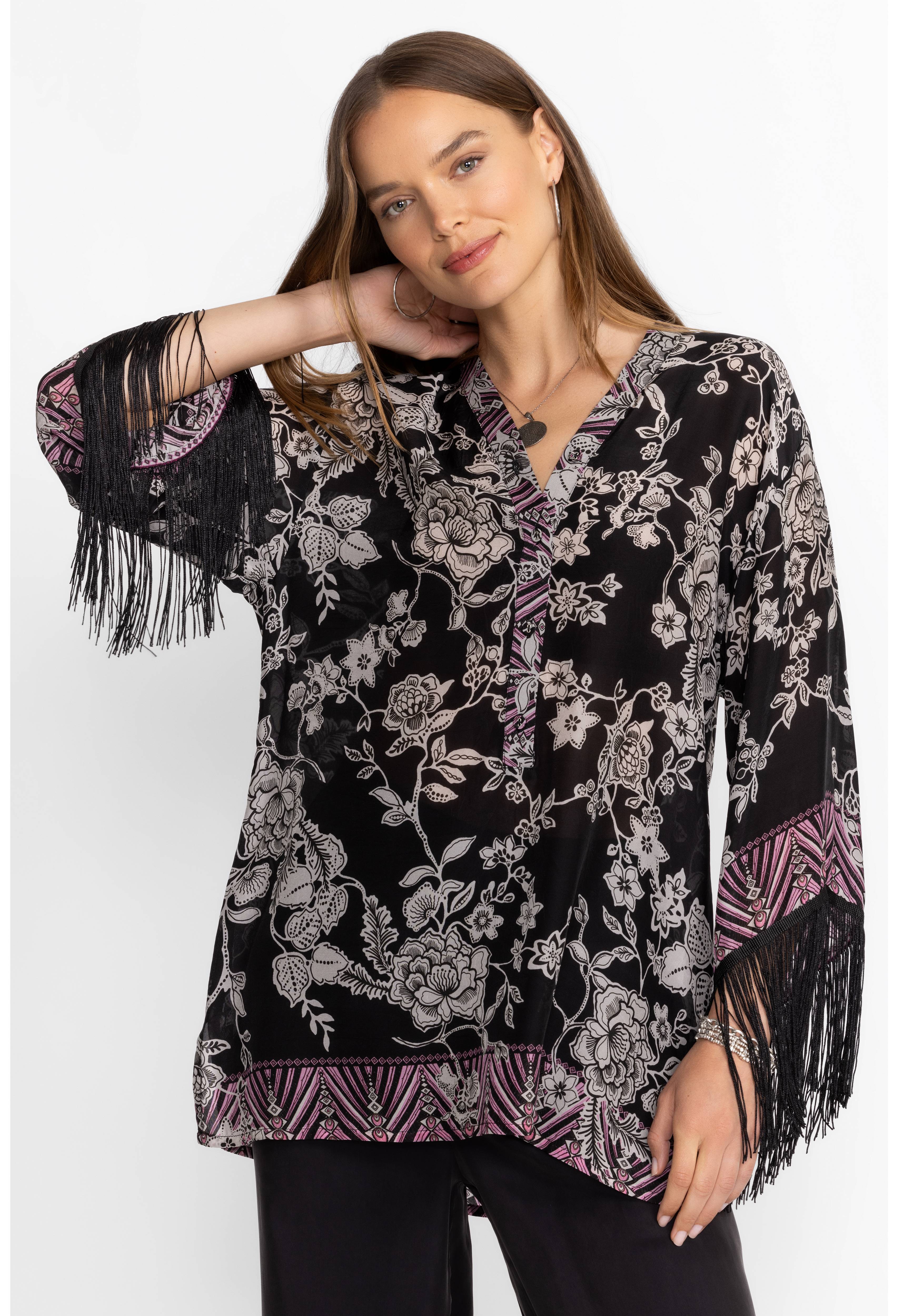 Edina Fringe Blouse - Vassilia