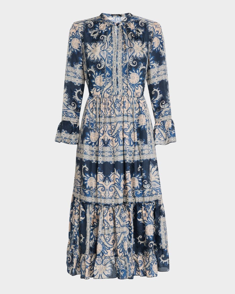 Lucrezia Dress - Roman Paisley