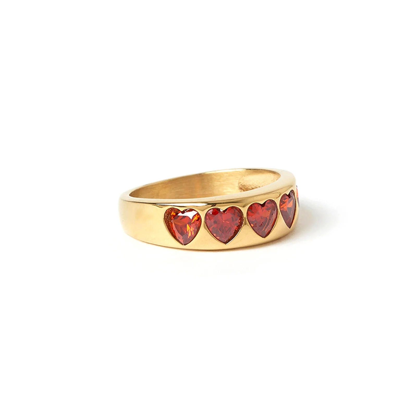 Jadore Heart Ring - Gold