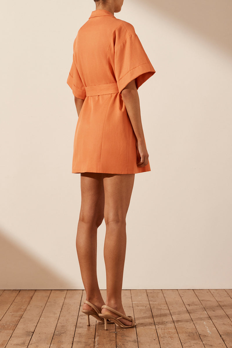Sara Short Sleeve Blazer Dress - Mango