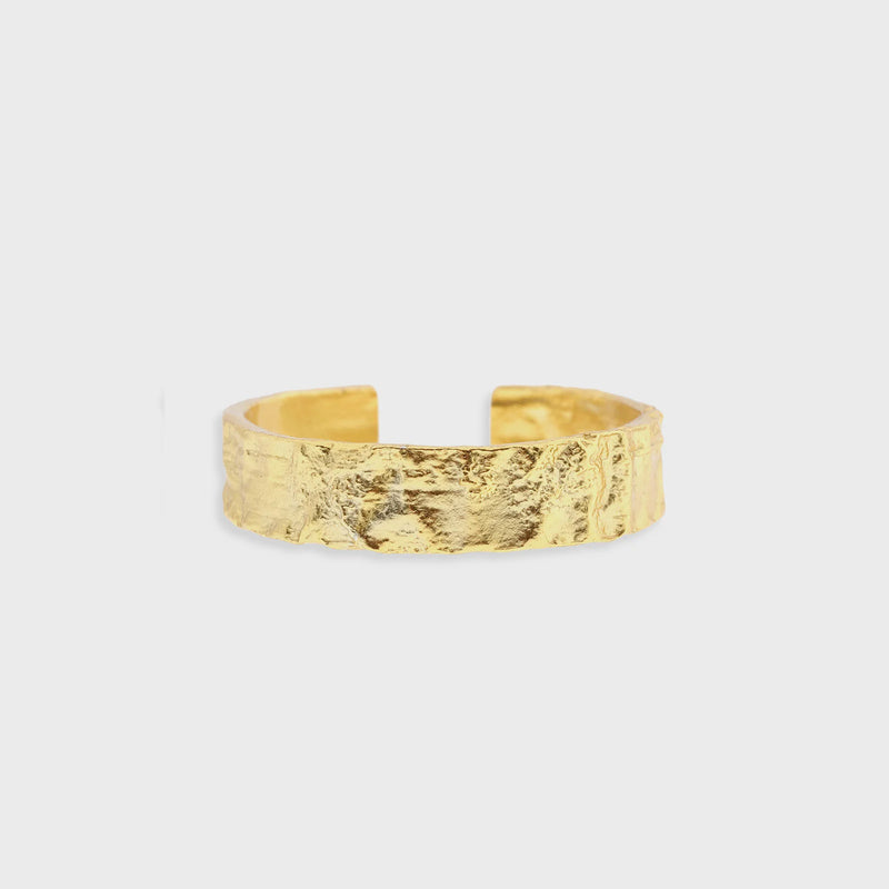 Eros Gold Textured Ring