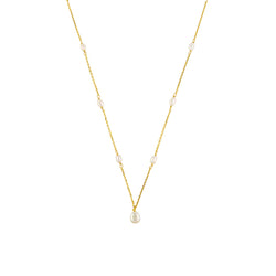 Ana Pearl Necklace - Gold