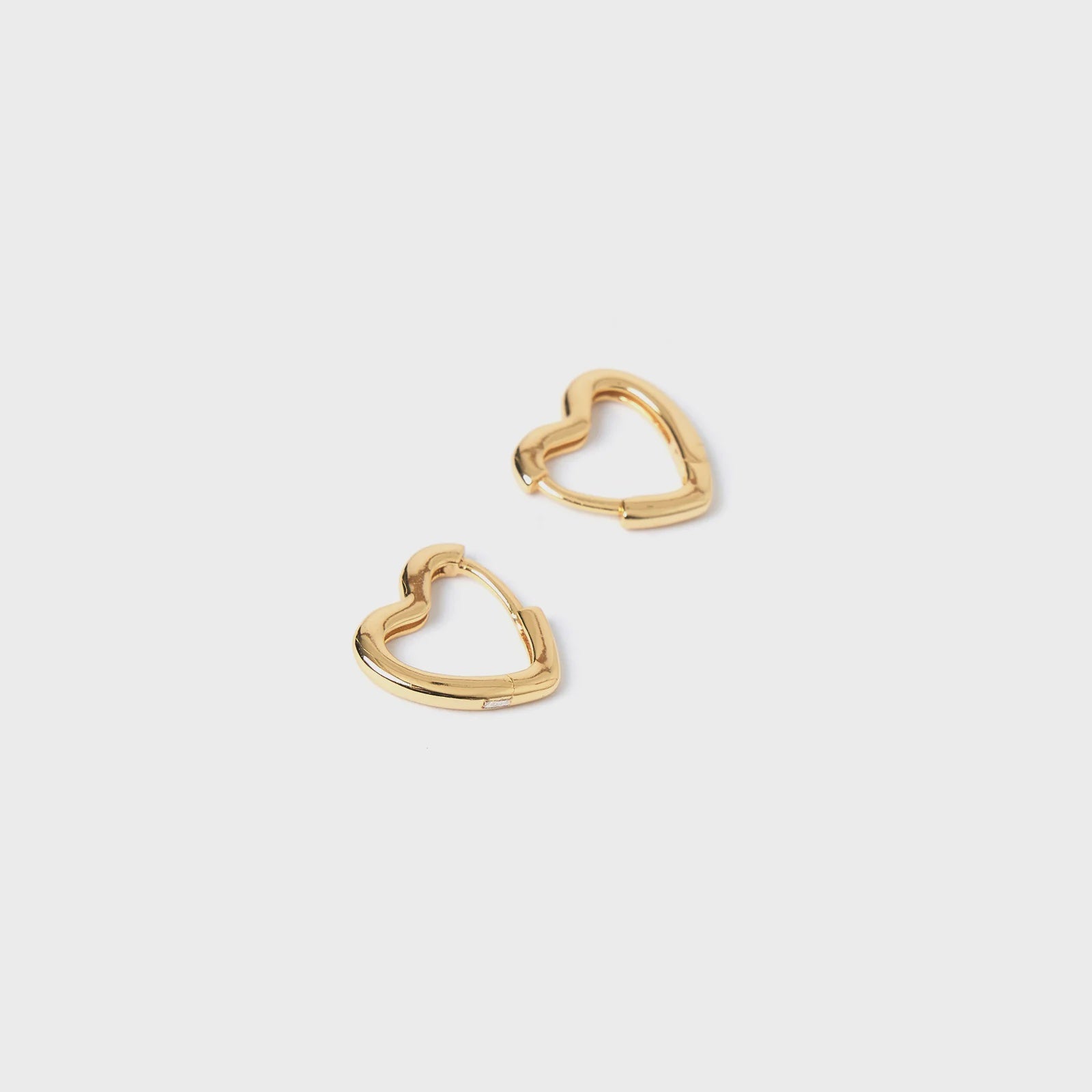 Sweetheart Gold Earrings - Small