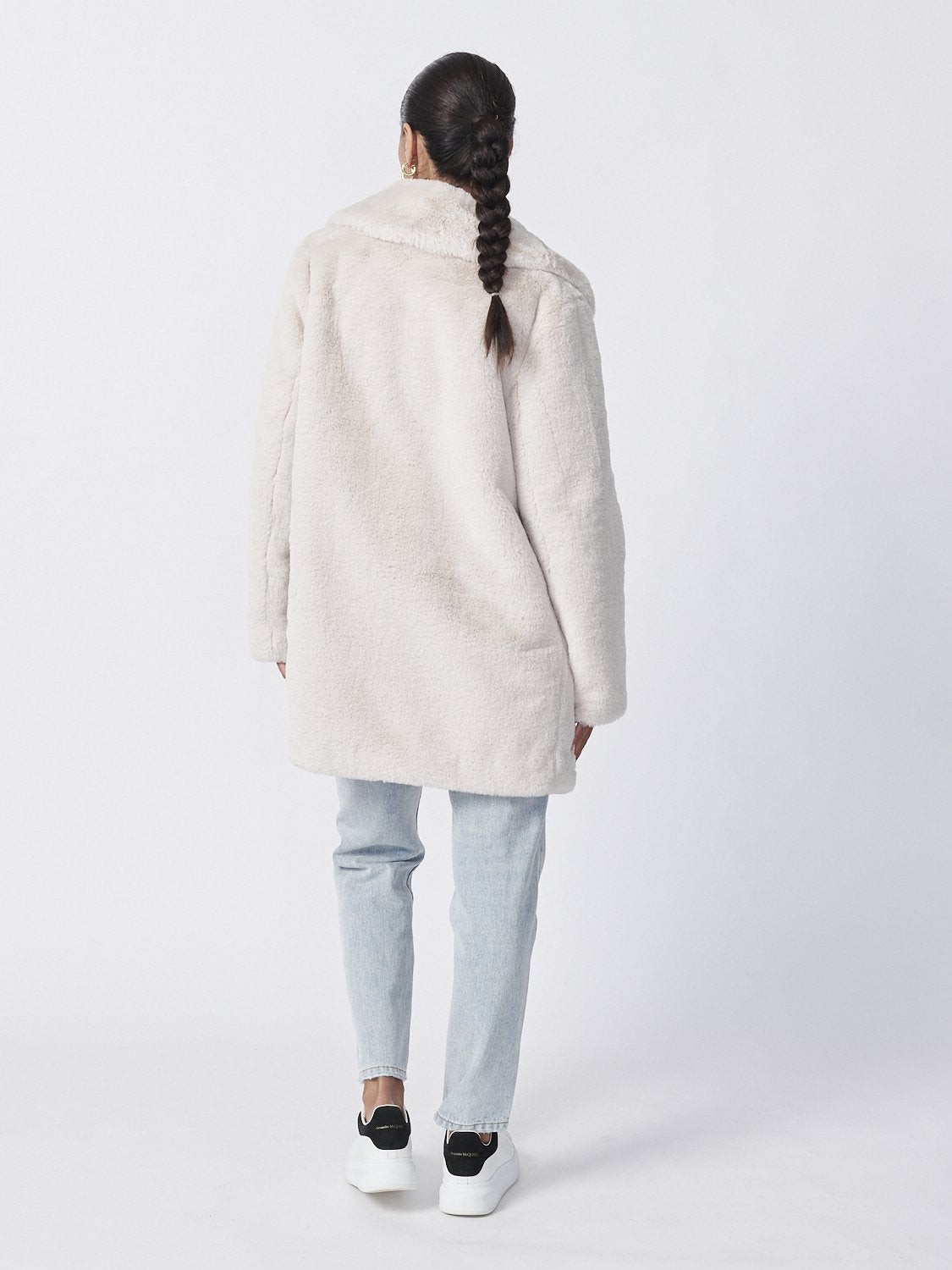 Ena pelly minimalist faux fur clearance jacket